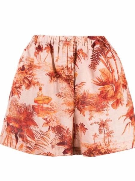 Cheap De shorts Women Alanui Toile Jouy Hoo'okipa 0808